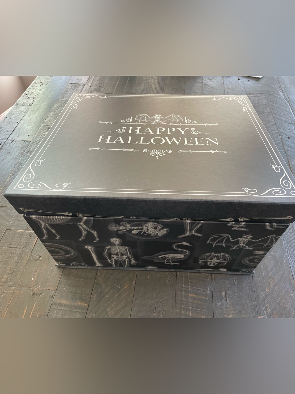 Happy Halloween Black Decorative Storage Box - Party Supply
